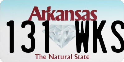 AR license plate 131WKS