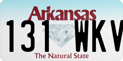 AR license plate 131WKV