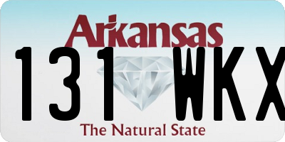 AR license plate 131WKX