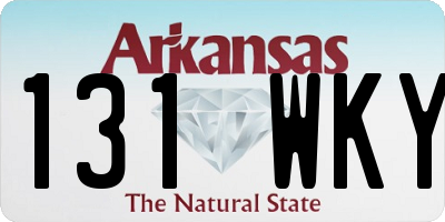 AR license plate 131WKY