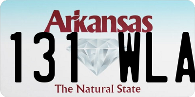 AR license plate 131WLA