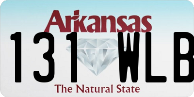 AR license plate 131WLB