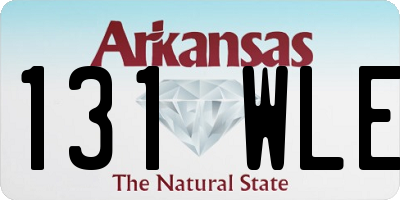 AR license plate 131WLE