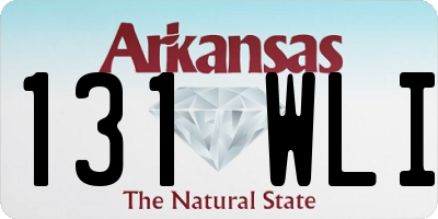 AR license plate 131WLI