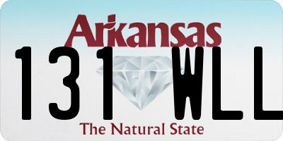 AR license plate 131WLL