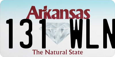 AR license plate 131WLN