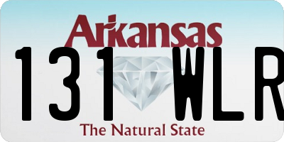 AR license plate 131WLR