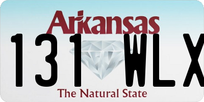 AR license plate 131WLX