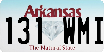 AR license plate 131WMI
