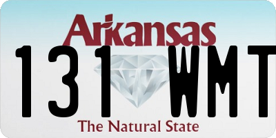 AR license plate 131WMT