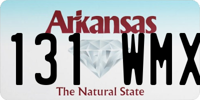 AR license plate 131WMX