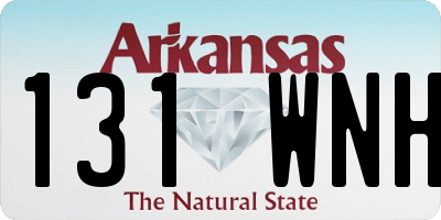 AR license plate 131WNH