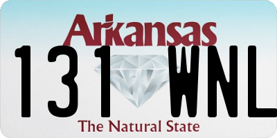 AR license plate 131WNL
