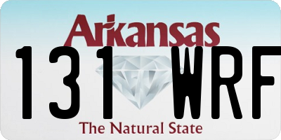 AR license plate 131WRF