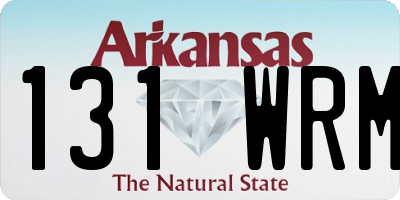 AR license plate 131WRM