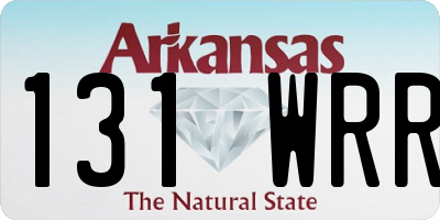AR license plate 131WRR
