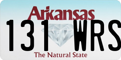 AR license plate 131WRS