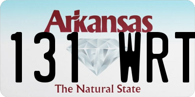 AR license plate 131WRT