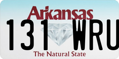AR license plate 131WRU