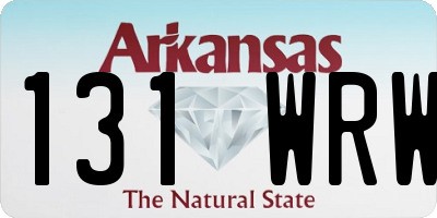 AR license plate 131WRW