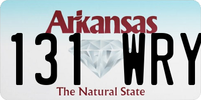 AR license plate 131WRY