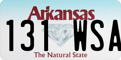AR license plate 131WSA
