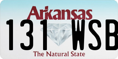 AR license plate 131WSB