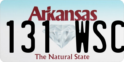 AR license plate 131WSC