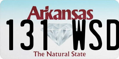 AR license plate 131WSD