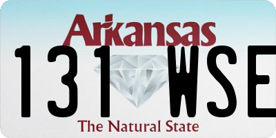 AR license plate 131WSE