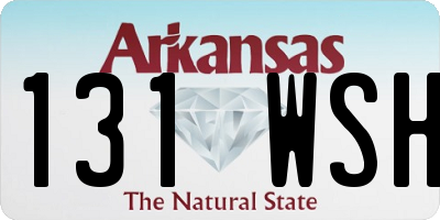 AR license plate 131WSH