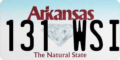 AR license plate 131WSI