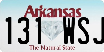 AR license plate 131WSJ