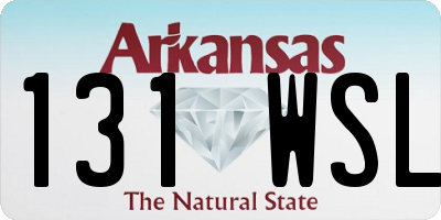 AR license plate 131WSL