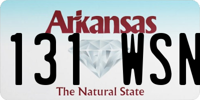 AR license plate 131WSN