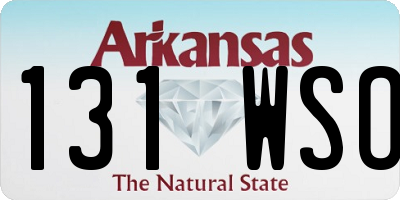 AR license plate 131WSO