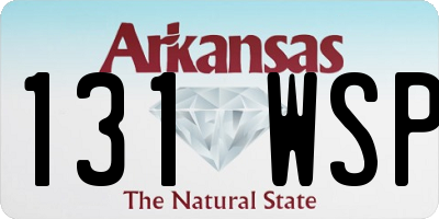 AR license plate 131WSP