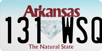 AR license plate 131WSQ