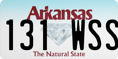 AR license plate 131WSS