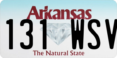 AR license plate 131WSV