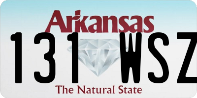 AR license plate 131WSZ