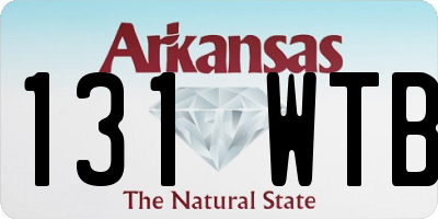 AR license plate 131WTB