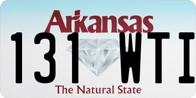 AR license plate 131WTI