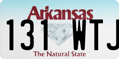 AR license plate 131WTJ