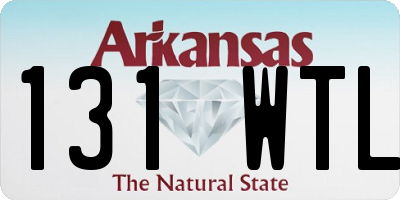 AR license plate 131WTL