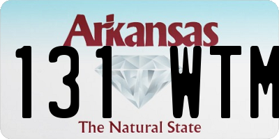 AR license plate 131WTM