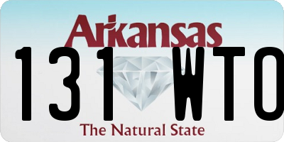 AR license plate 131WTO