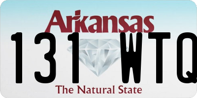 AR license plate 131WTQ