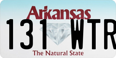 AR license plate 131WTR