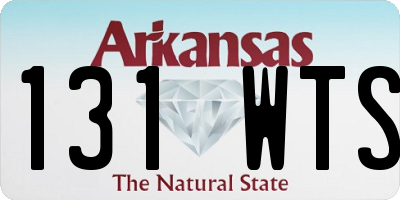 AR license plate 131WTS